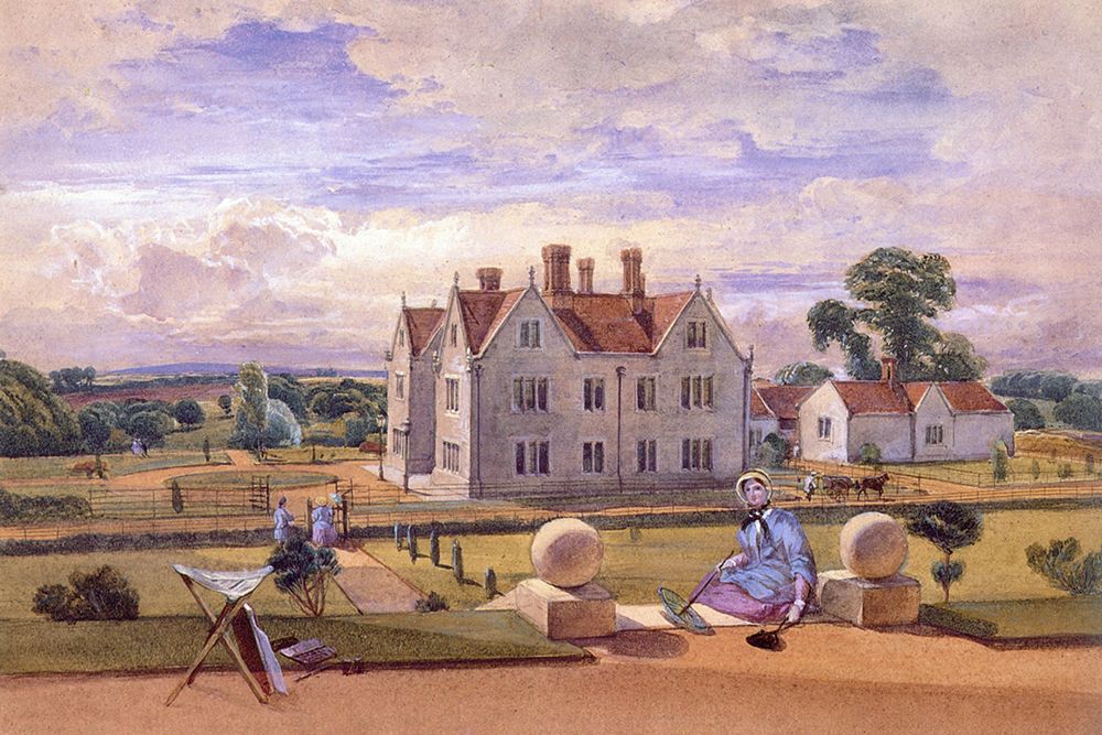 Barton Farm, Sketching Spot art print by William Leighton Leitch for $57.95 CAD
