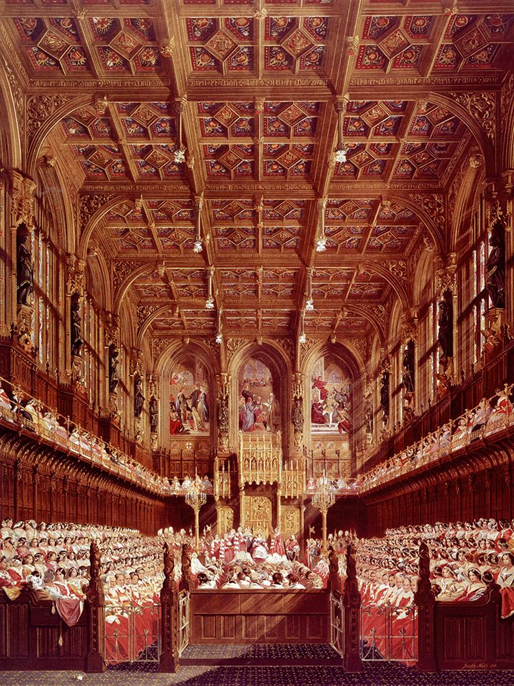 Queen Victoria Opening Parliament 1859 art print by Joseph Nash for $57.95 CAD