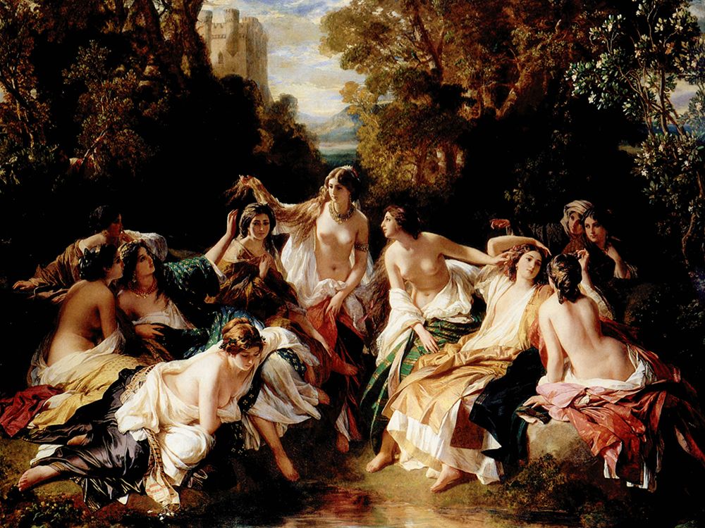 Florinda, Victorias Present to Albert 1852 art print by Franz Xaver Winterhalter for $57.95 CAD