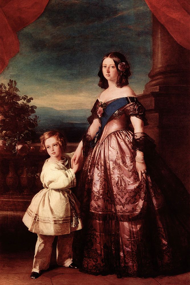Victoria with Albert, Prince of Wales, her Heir 1846 art print by Franz Xaver Winterhalter for $57.95 CAD