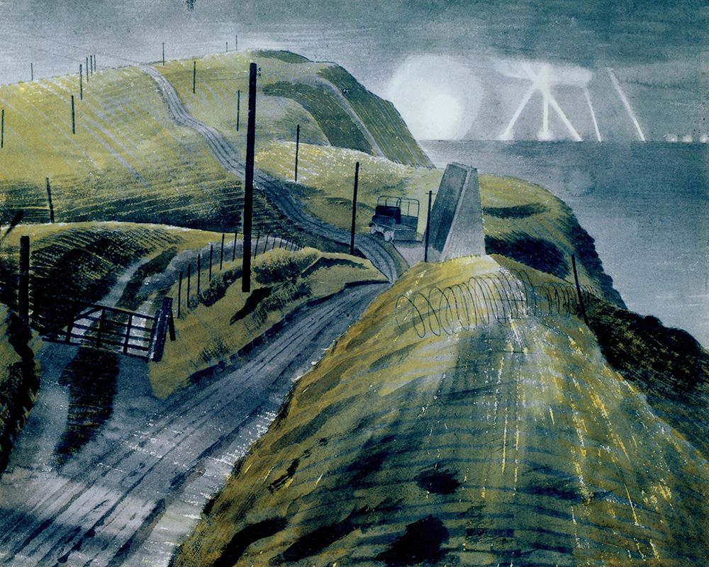 Bombing the Channel Ports 1941 art print by Eric Ravilious for $57.95 CAD