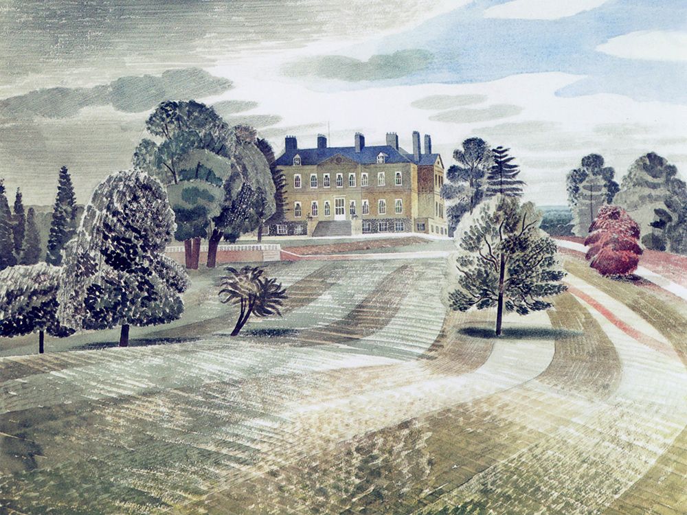 Buscot Park 1938 art print by Eric Ravilious for $57.95 CAD