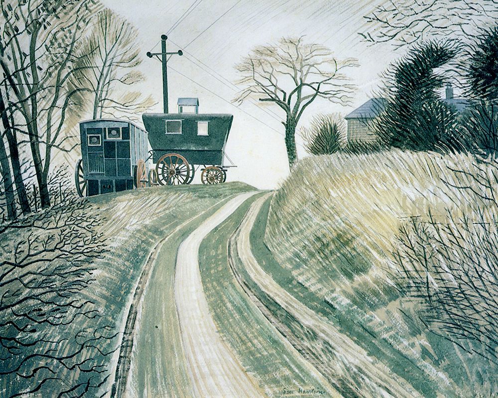 Caravans ca 1936 art print by Eric Ravilious for $57.95 CAD
