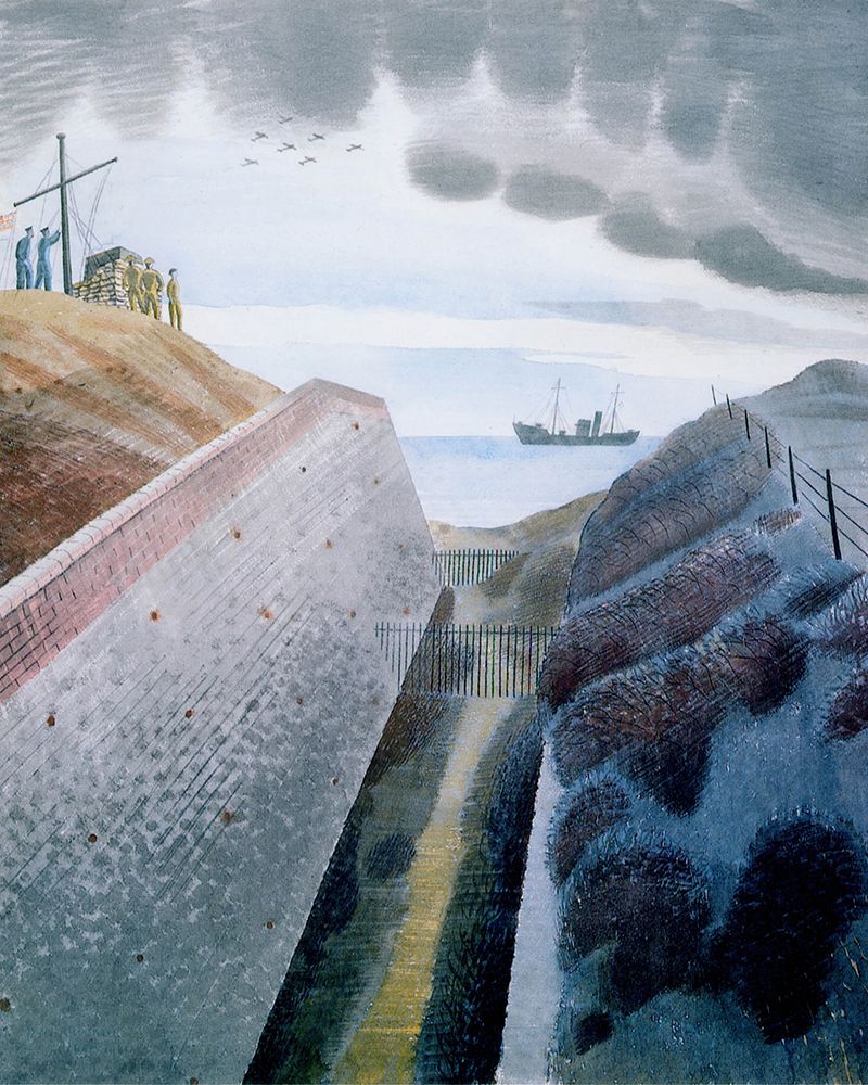 Coastal Defences 1 1940 art print by Eric Ravilious for $57.95 CAD