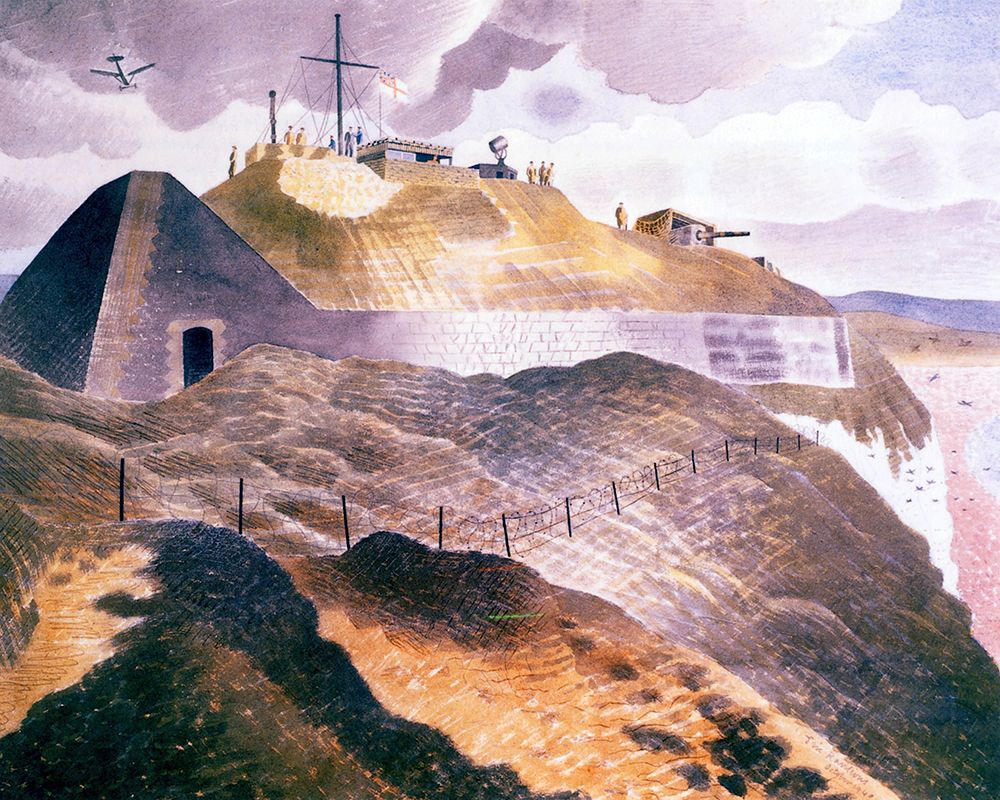 Coastal Defences 2  1940 art print by Eric Ravilious for $57.95 CAD