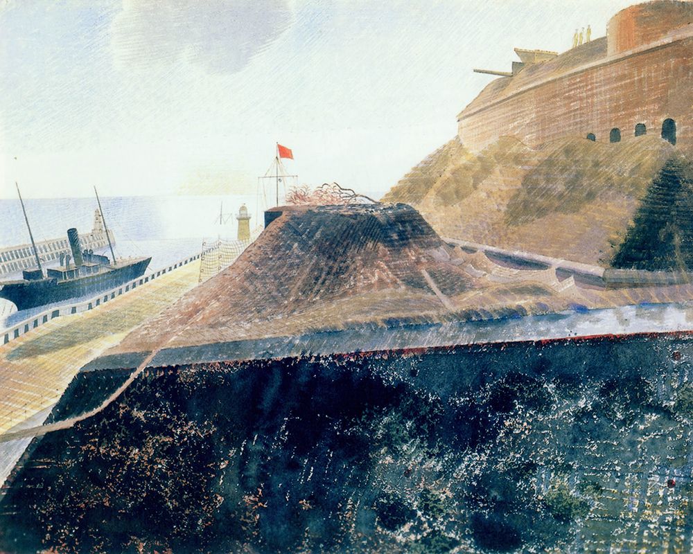 Coastal Defences 3 1940 art print by Eric Ravilious for $57.95 CAD