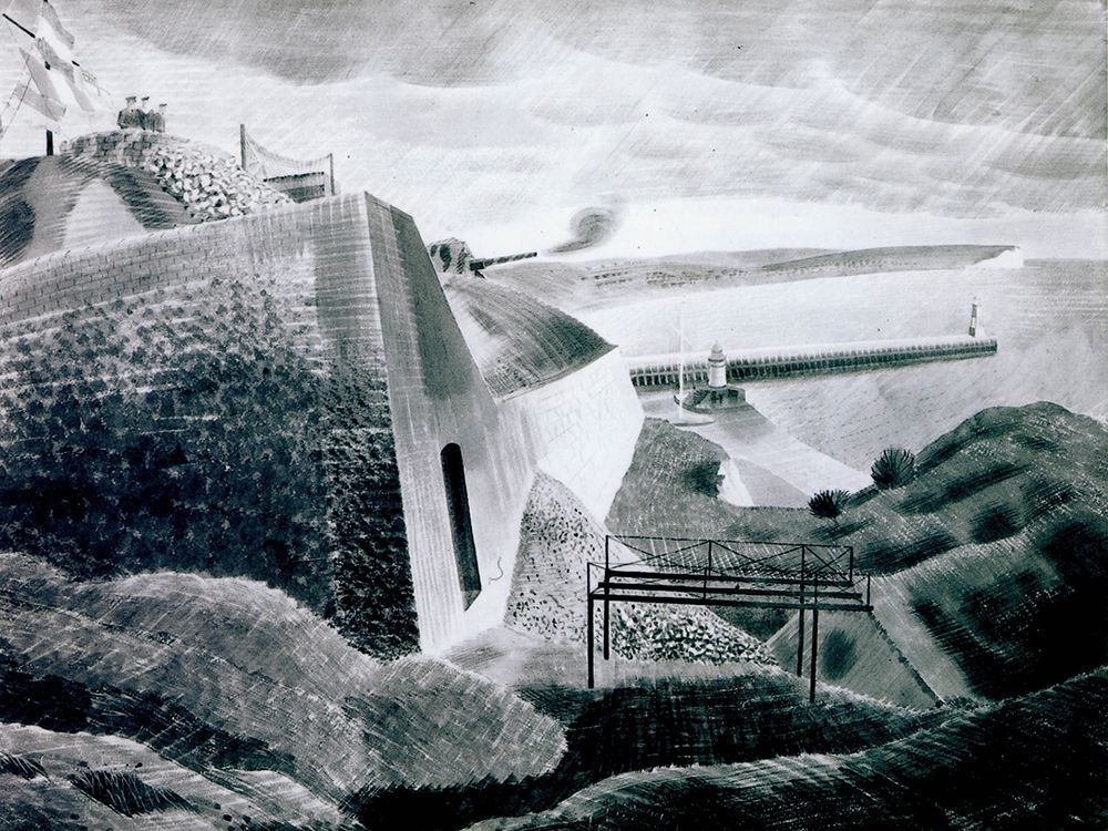 Coastal Defences 5 1940 art print by Eric Ravilious for $57.95 CAD