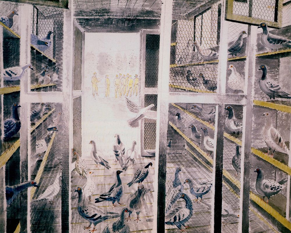 Corporal Steddifords Mobile Pigeon Loft 1942 art print by Eric Ravilious for $57.95 CAD