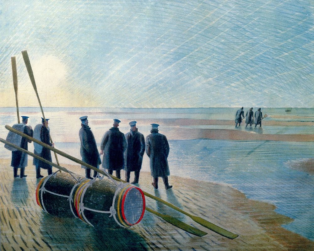 Dangerous Work at Low Tide 1940 art print by Eric Ravilious for $57.95 CAD