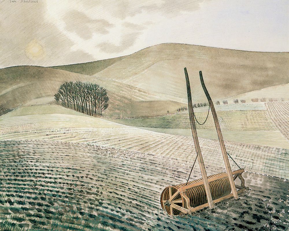 Downs in Winter ca 1934 art print by Eric Ravilious for $57.95 CAD