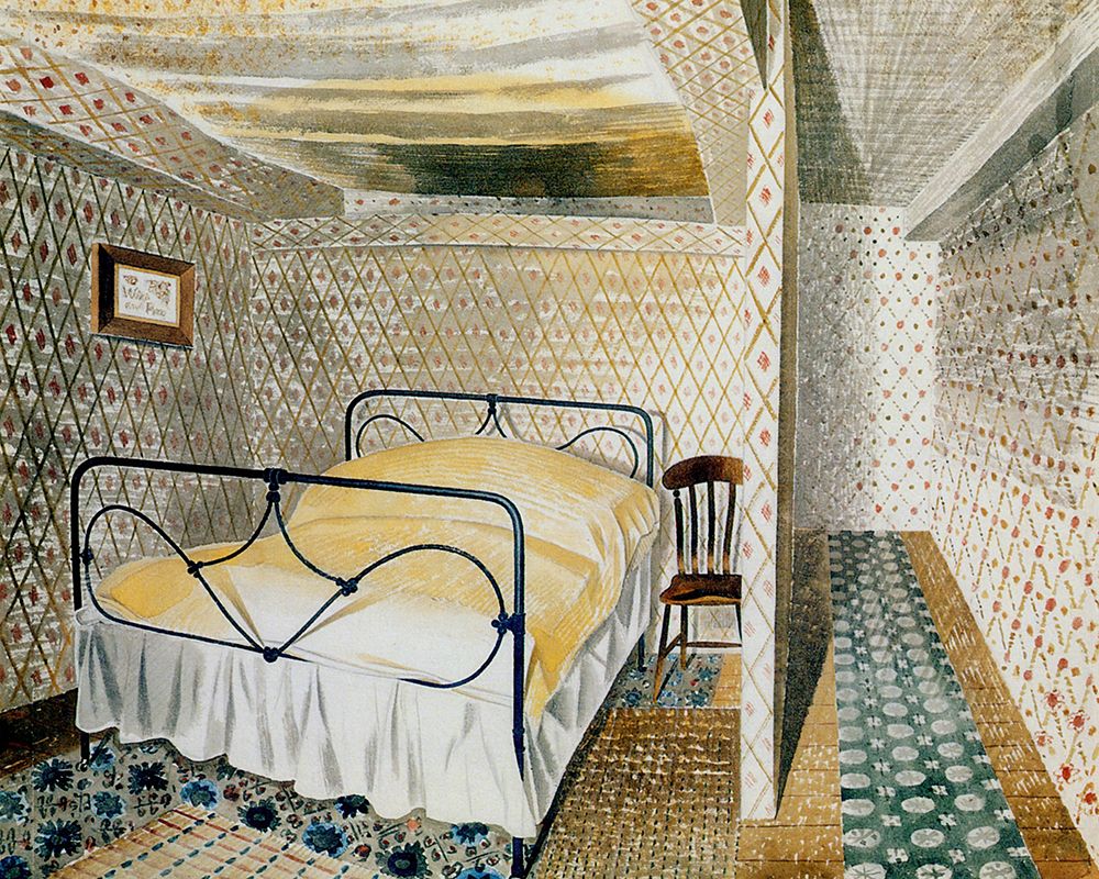 Farmhouse Bedroom 1939 art print by Eric Ravilious for $57.95 CAD