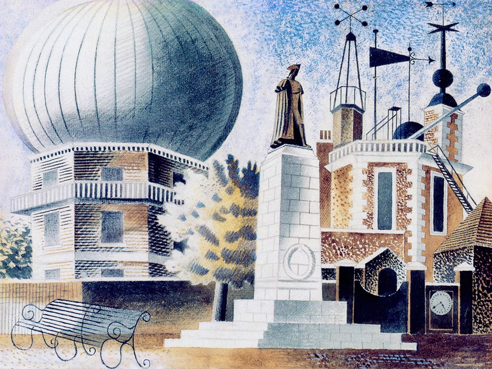 Greenwich Observatory 1937 art print by Eric Ravilious for $57.95 CAD