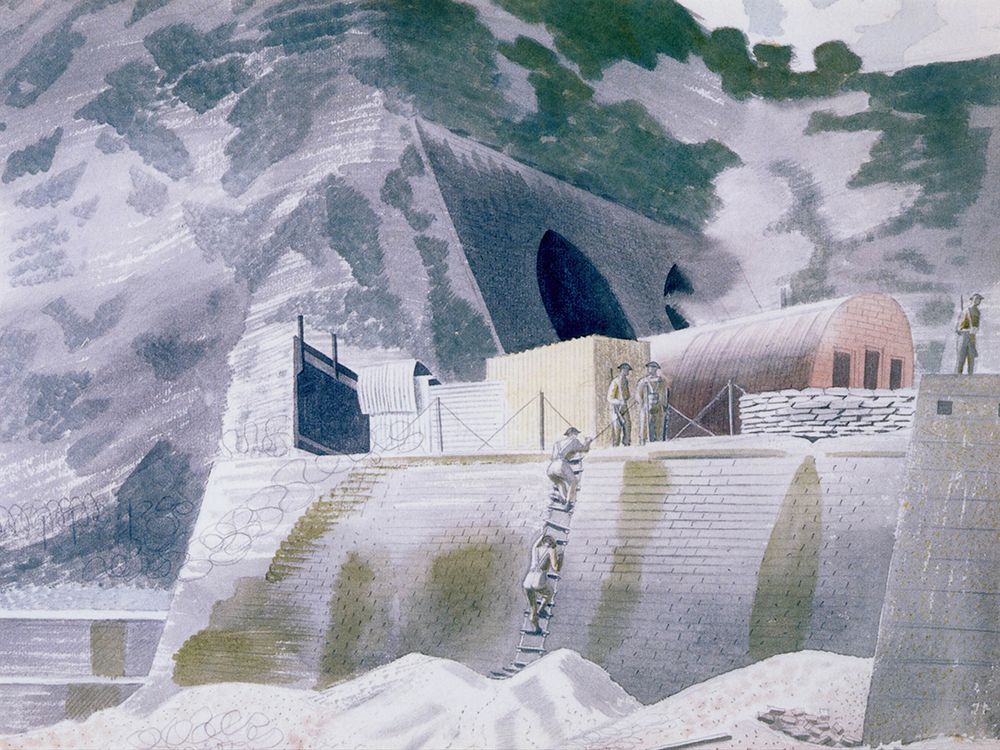 Guarding a Tunnel 1941 art print by Eric Ravilious for $57.95 CAD