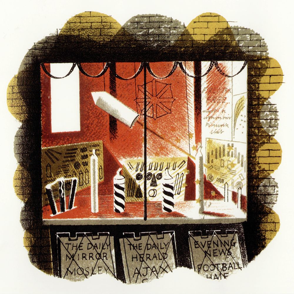 High Street, Fireworks 1938 art print by Eric Ravilious for $57.95 CAD