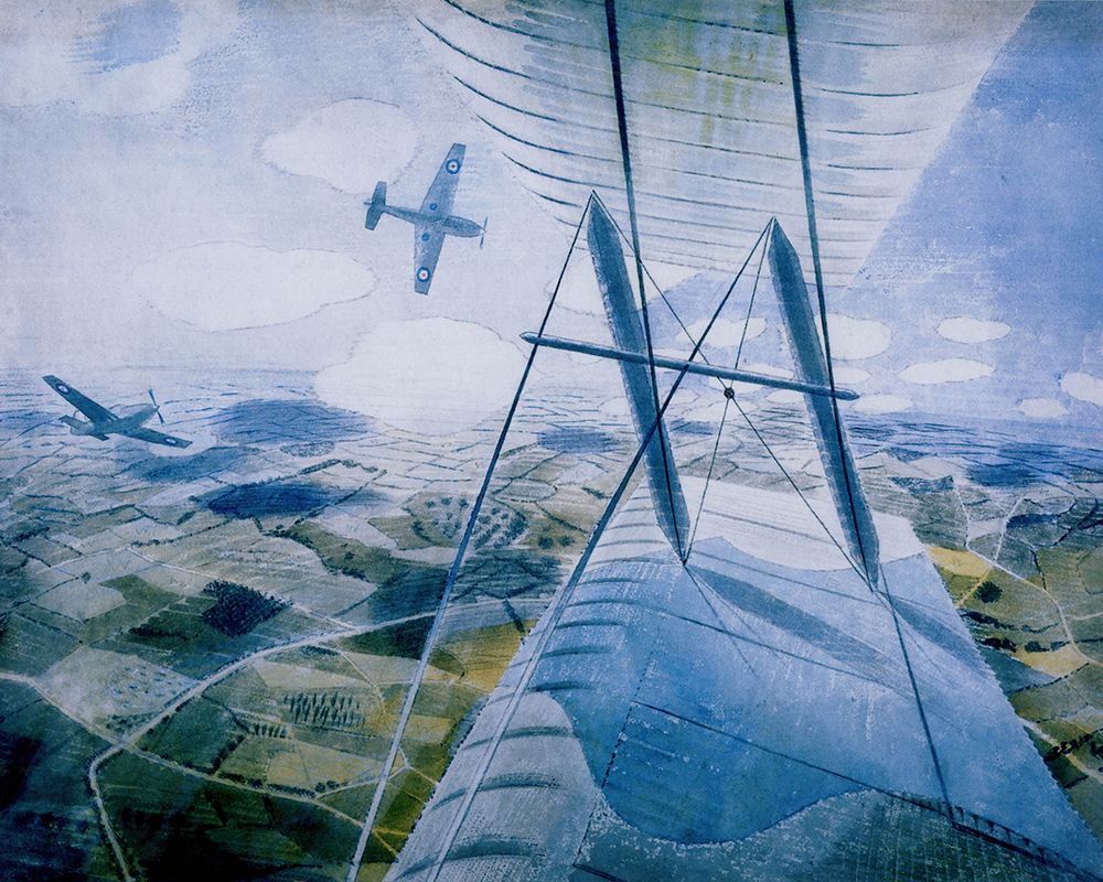 Hurricanes in Flight 1942 art print by Eric Ravilious for $57.95 CAD