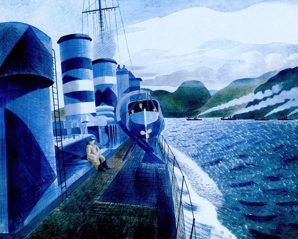 Leaving Scapa Flow 1940 art print by Eric Ravilious for $57.95 CAD