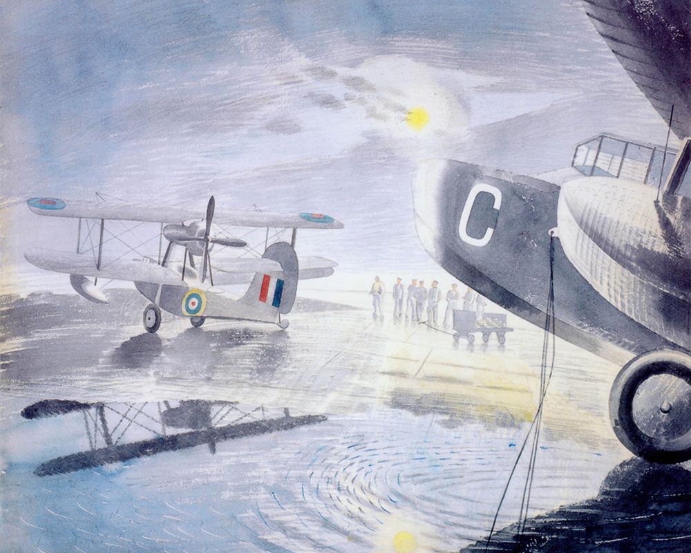 Morning on the Tarmac 1941 art print by Eric Ravilious for $57.95 CAD