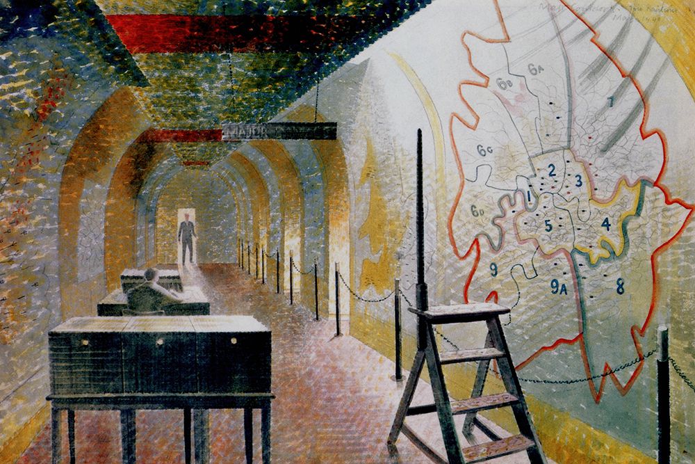 No 1 Map Corridor 1940 art print by Eric Ravilious for $57.95 CAD