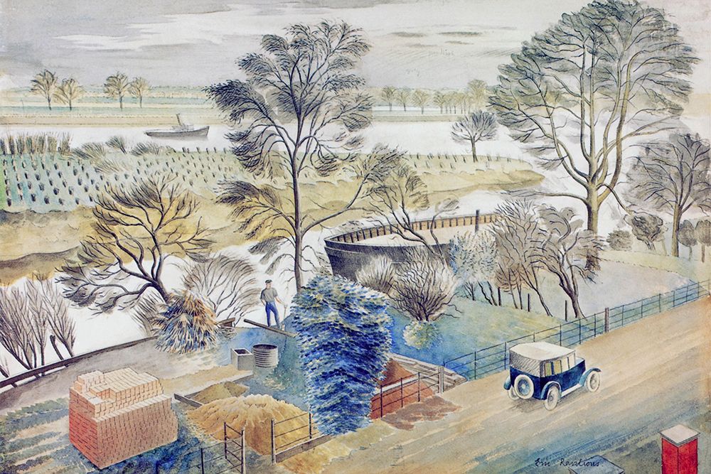 River Thames 1933 art print by Eric Ravilious for $57.95 CAD
