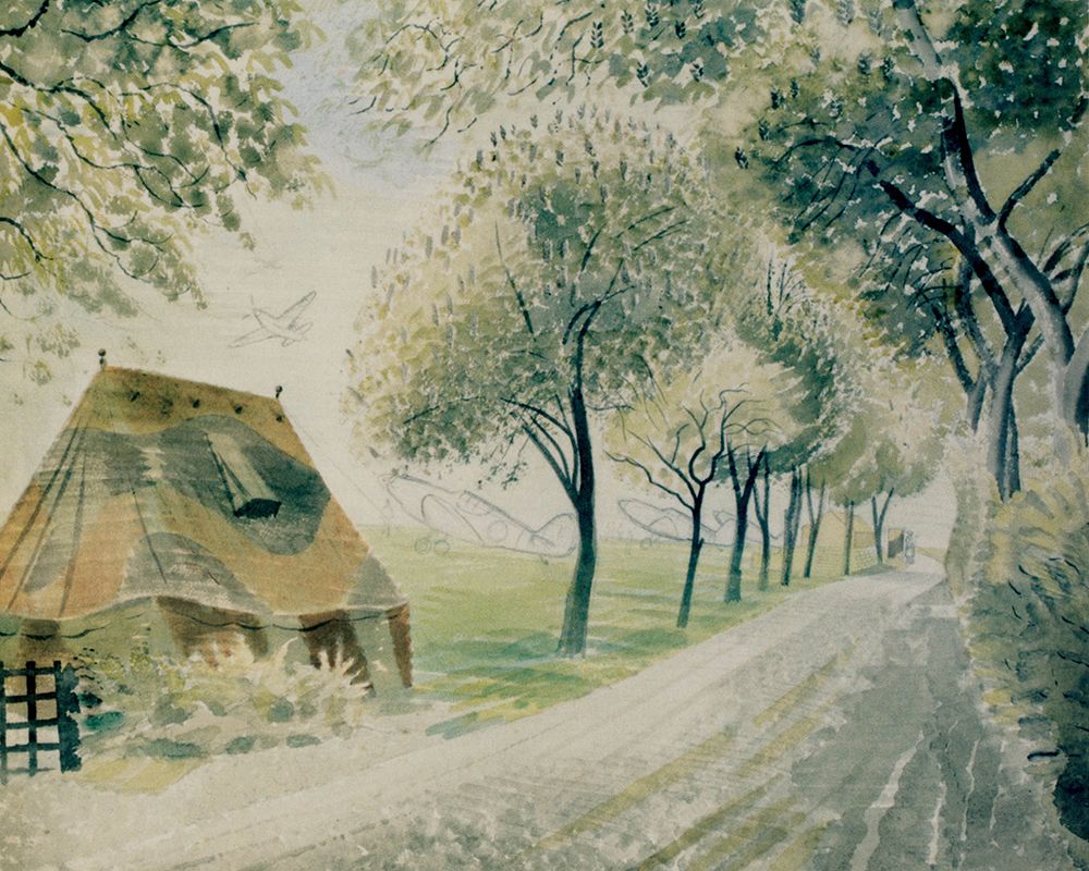 Road by an Airfield 1942 art print by Eric Ravilious for $57.95 CAD