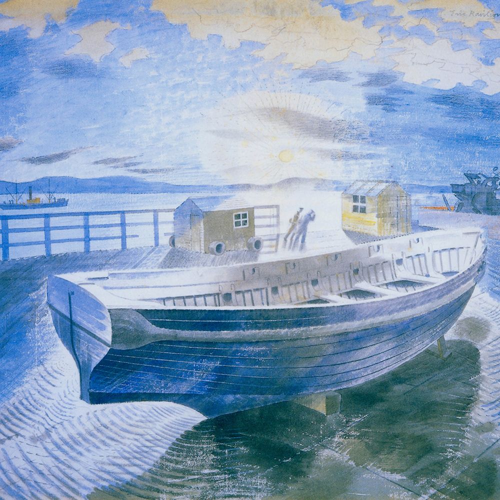 Ships Boat, Rosyth 1941 art print by Eric Ravilious for $57.95 CAD
