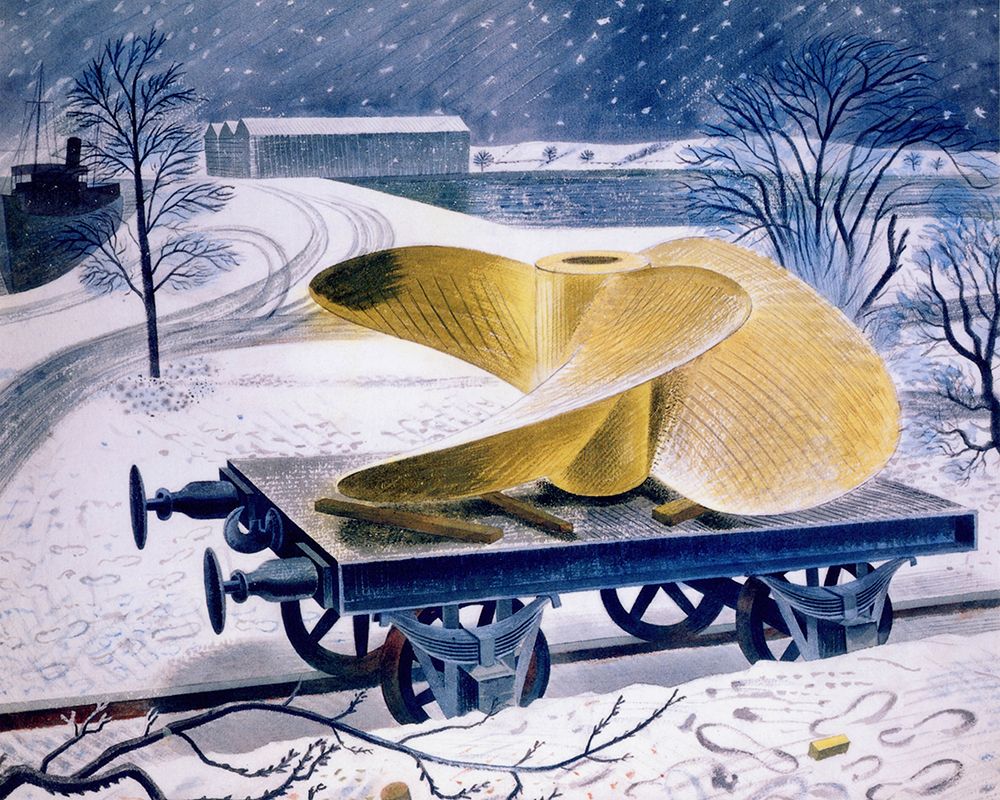 Ships Screw on a Railway Truck ca 1940 art print by Eric Ravilious for $57.95 CAD