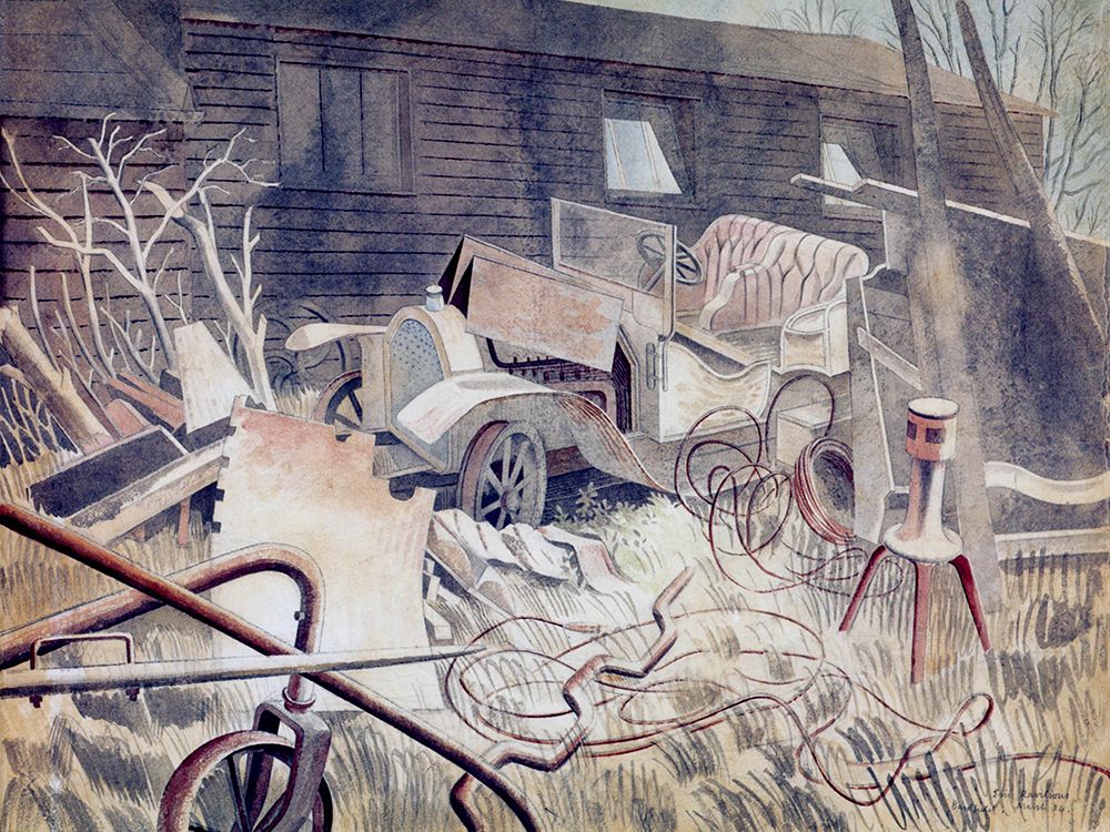 Talbot Darracq 1934 art print by Eric Ravilious for $57.95 CAD