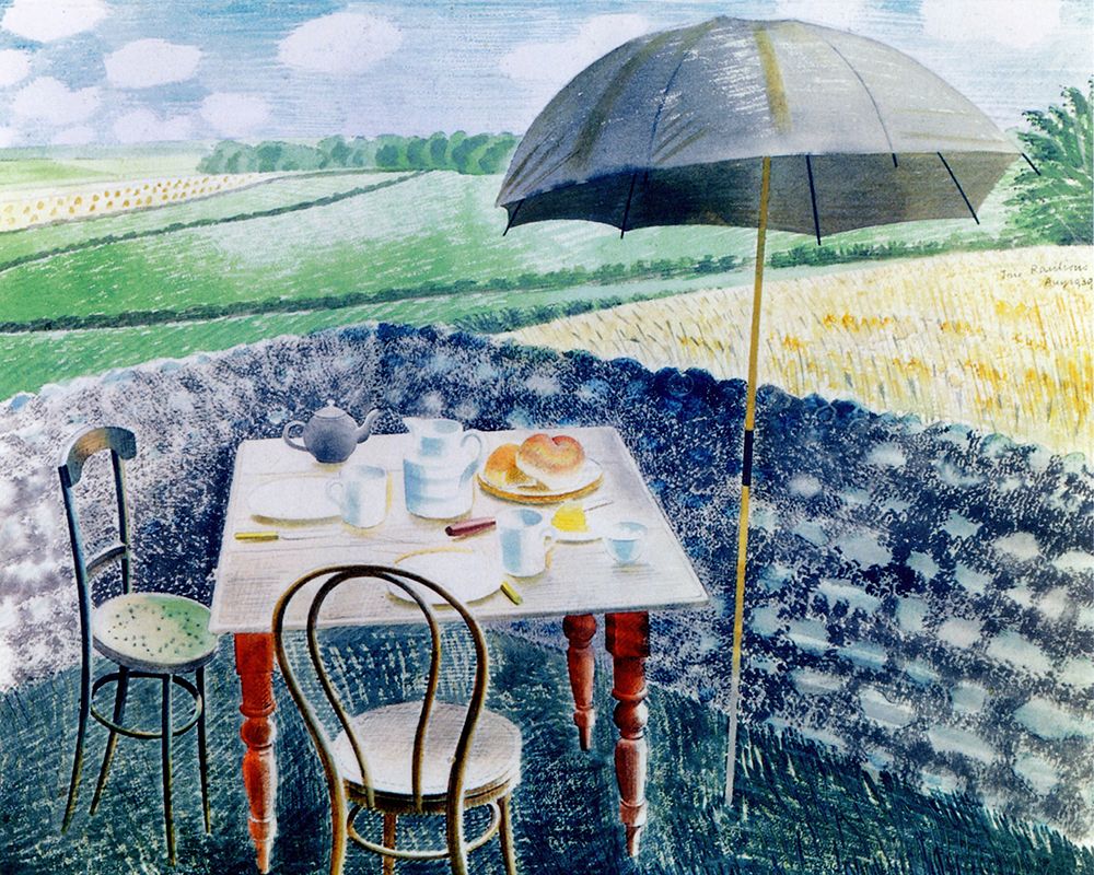 Tea at Furlongs 1939 art print by Eric Ravilious for $57.95 CAD