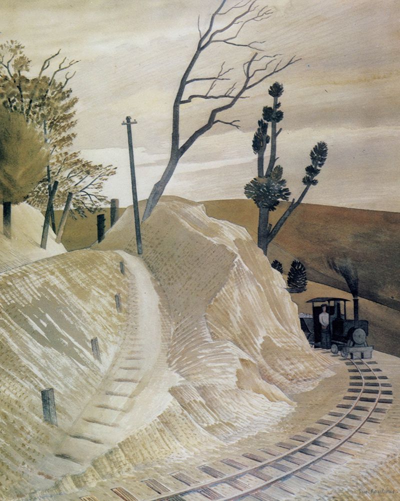 The Dolly Engine 1934 art print by Eric Ravilious for $57.95 CAD