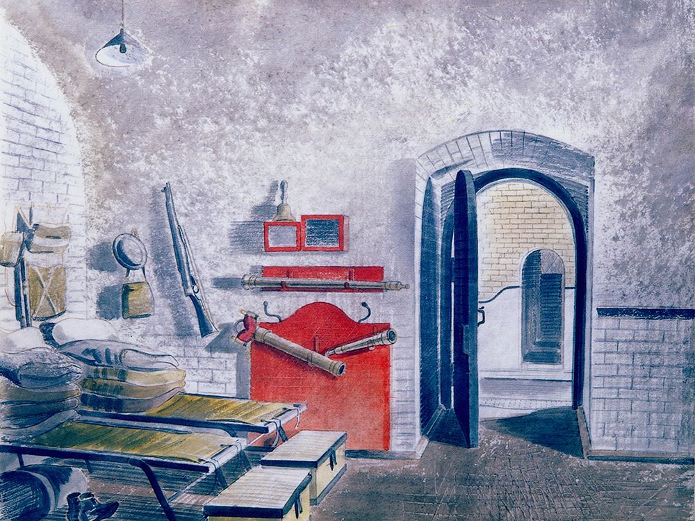 The Guard Room 1941 art print by Eric Ravilious for $57.95 CAD