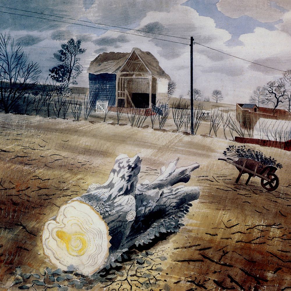 The Trunk and the Wheelbarrow 1942 art print by Eric Ravilious for $57.95 CAD