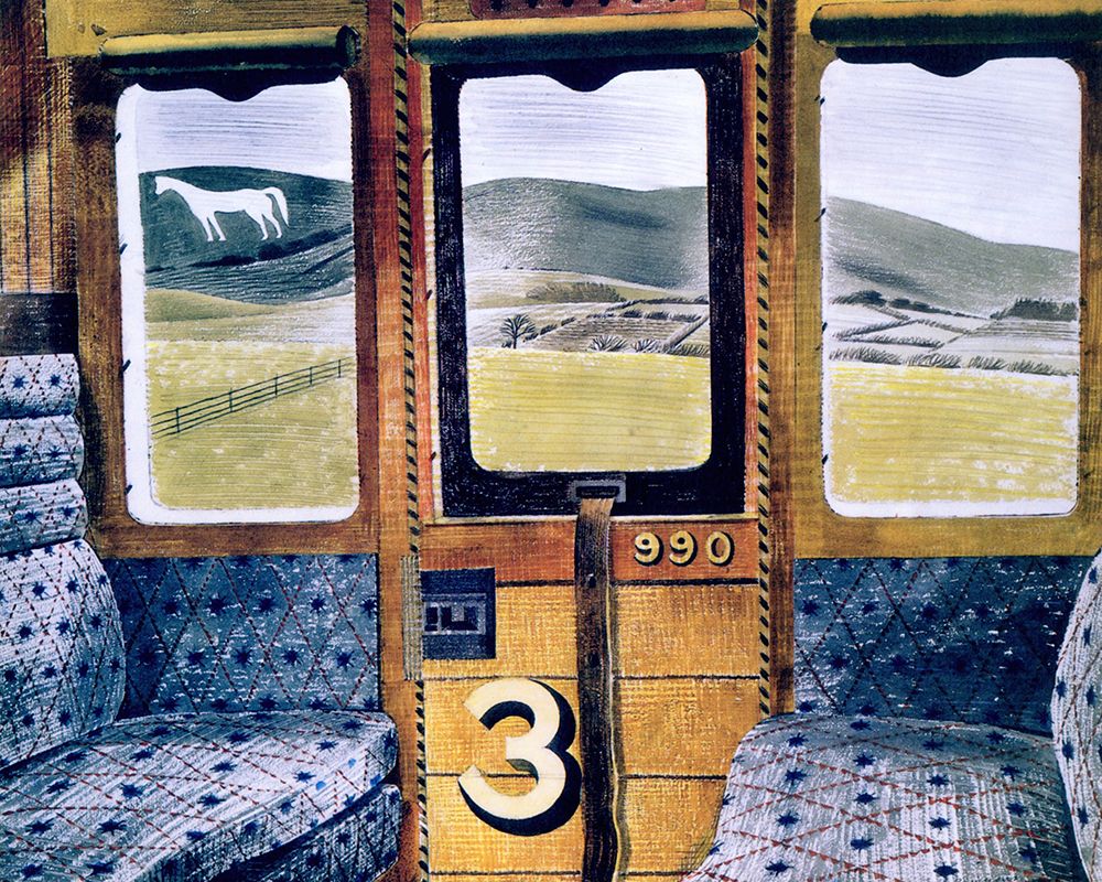 Train Landscape 1939 art print by Eric Ravilious for $57.95 CAD