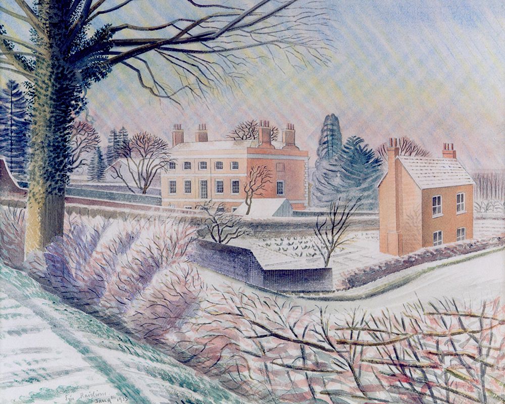 Vicarage in Winter 1935 art print by Eric Ravilious for $57.95 CAD