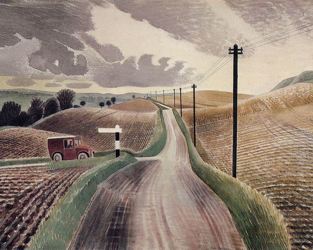 Wiltshire Landscape 1937 art print by Eric Ravilious for $57.95 CAD