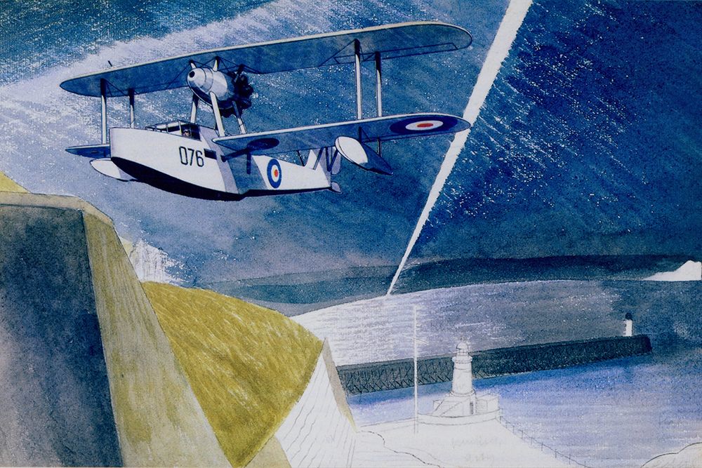 Collage by Tirzah on Eric Painting art print by Eric Ravilious for $57.95 CAD