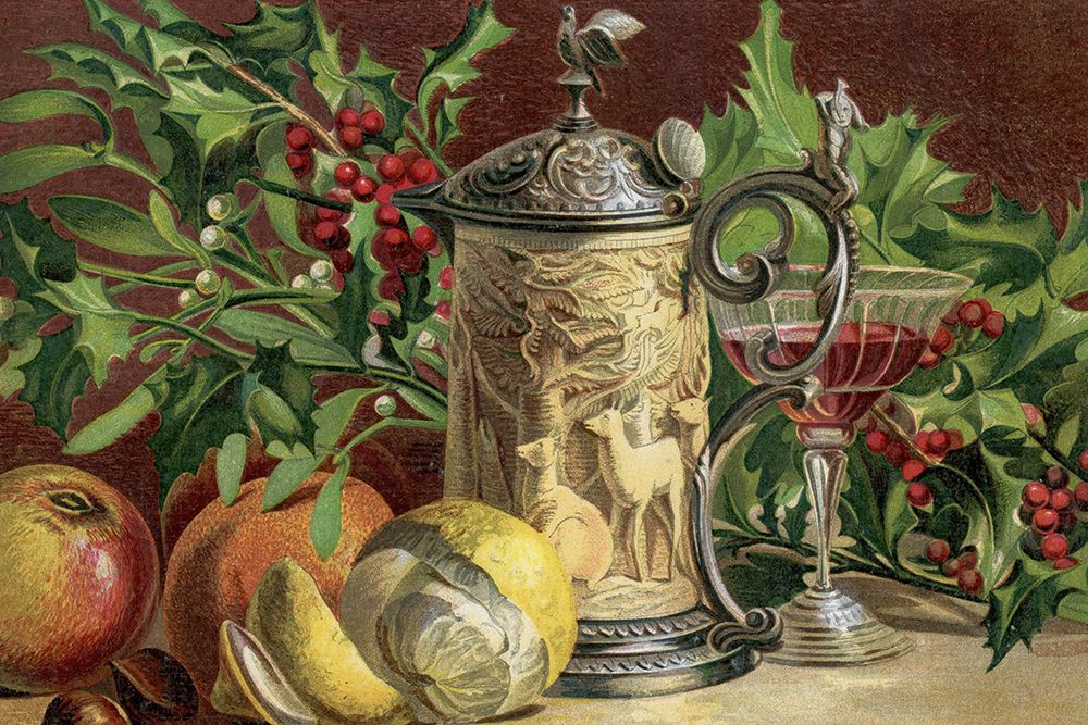 1861 vol. 17 - Christmas Foliage and Fruit art print by London Almanack for $57.95 CAD