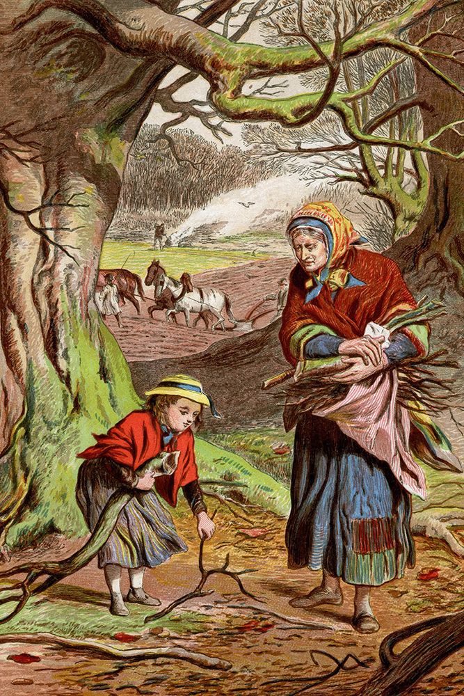 1869 vol. 25 - Gathering Firewood art print by London Almanack for $57.95 CAD