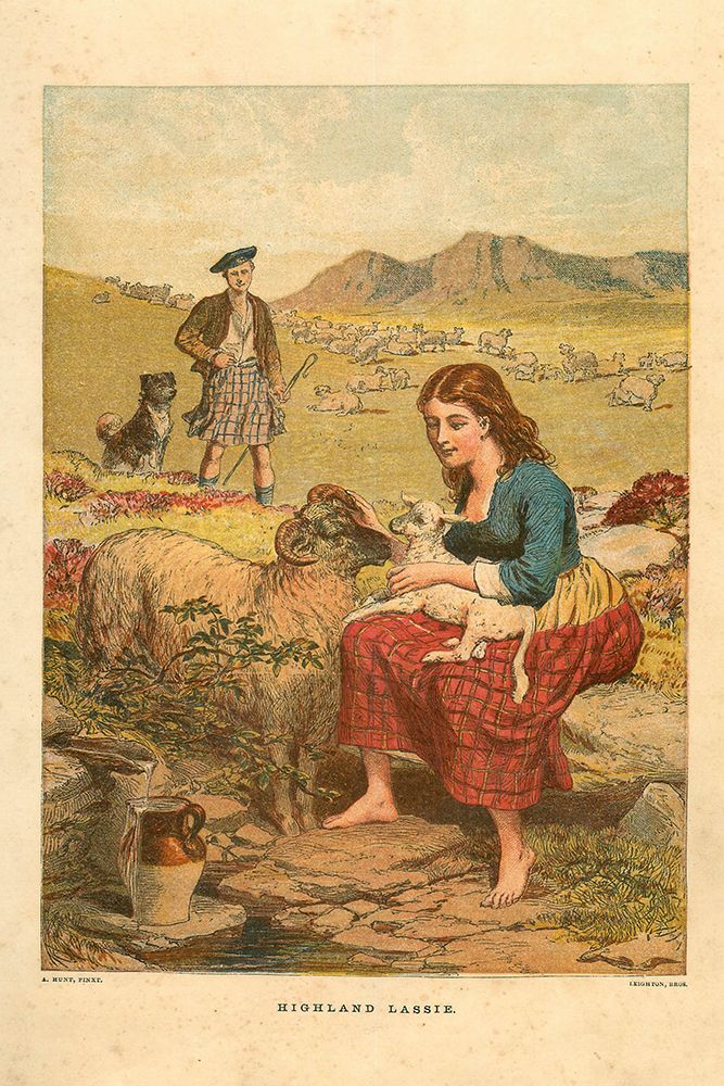 1871 vol. 27 - Highland Lassie art print by London Almanack for $57.95 CAD