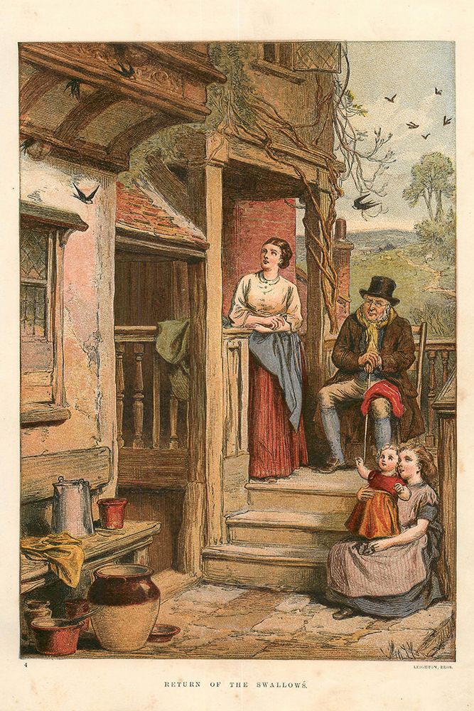 1875 vol.31 - Return of the Swallows art print by London Almanack for $57.95 CAD
