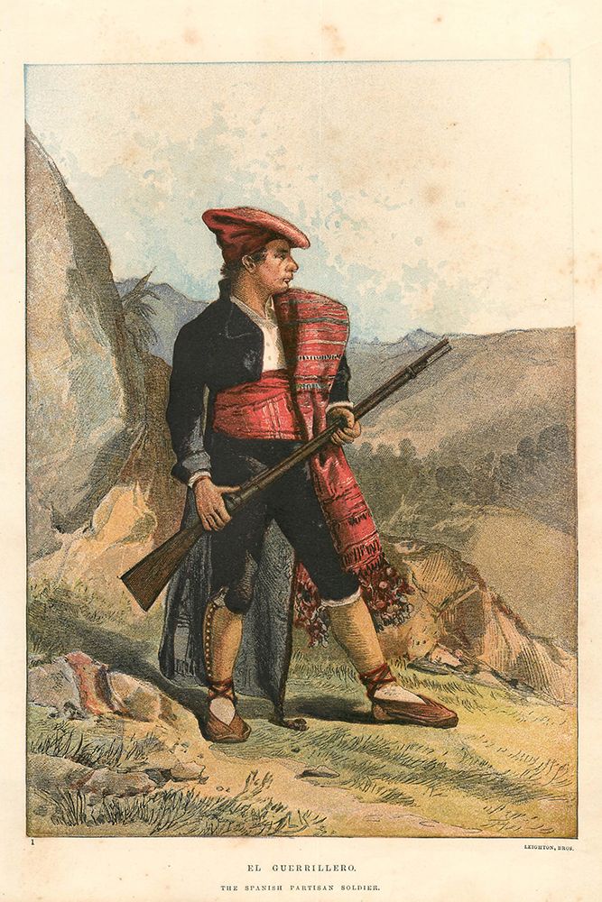 1875 vol.31 - Spanish Partisan Soldier art print by London Almanack for $57.95 CAD