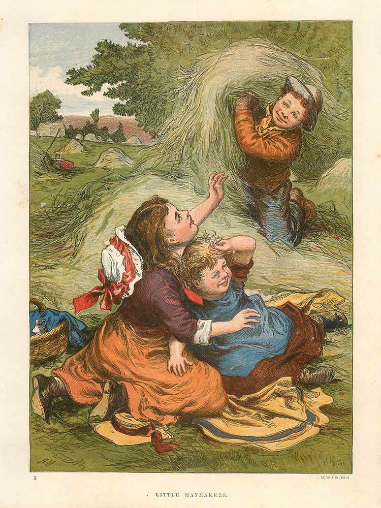 1876 vol. 32 - Little Haymakers art print by London Almanack for $57.95 CAD