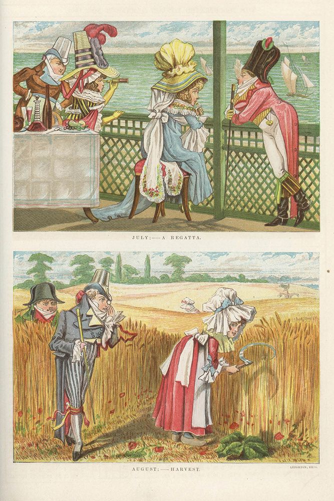 1879 vol. 35 - July regatta, August harvest art print by London Almanack for $57.95 CAD