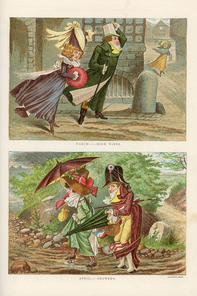 1879 vol. 35 - March winds, April showers art print by London Almanack for $57.95 CAD