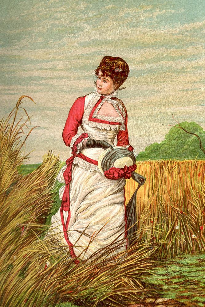1881 vol. 37 - Lady walking art print by London Almanack for $57.95 CAD