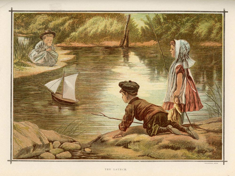 1882 vol. 38 - The Launch art print by London Almanack for $57.95 CAD