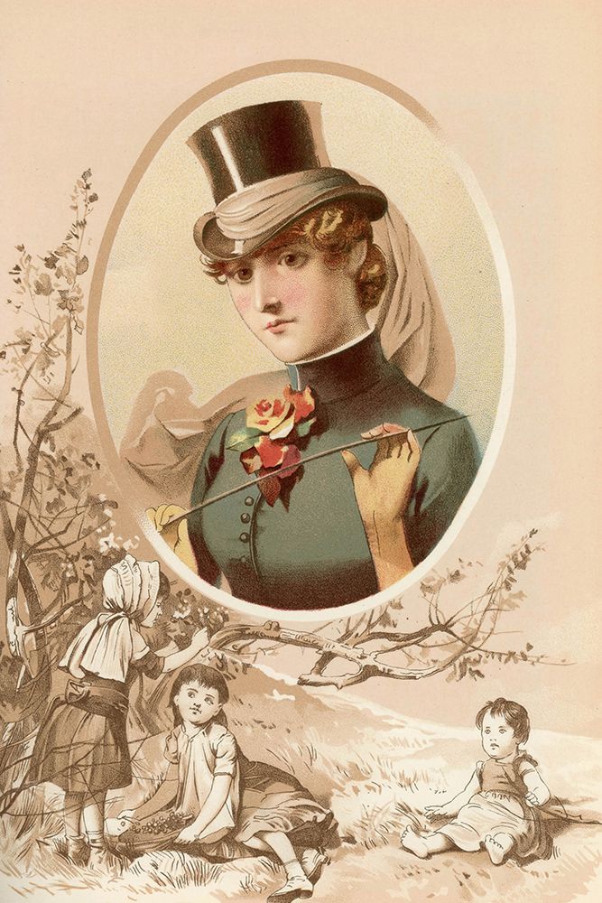 1887 vol.43 - Autumn Girl art print by London Almanack for $57.95 CAD