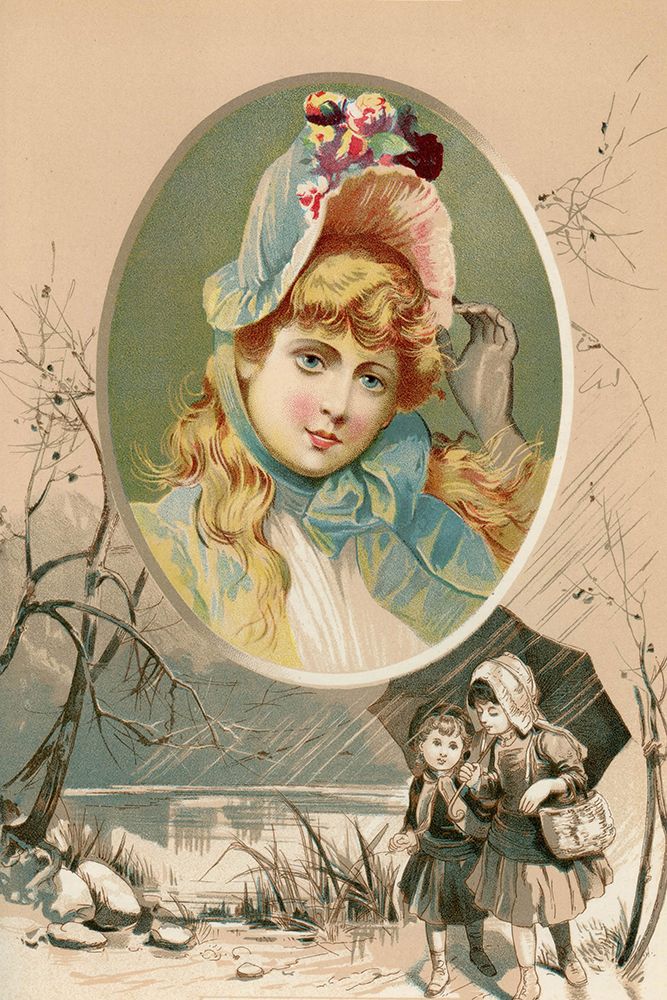 1887 vol.43 - Spring Girl art print by London Almanack for $57.95 CAD