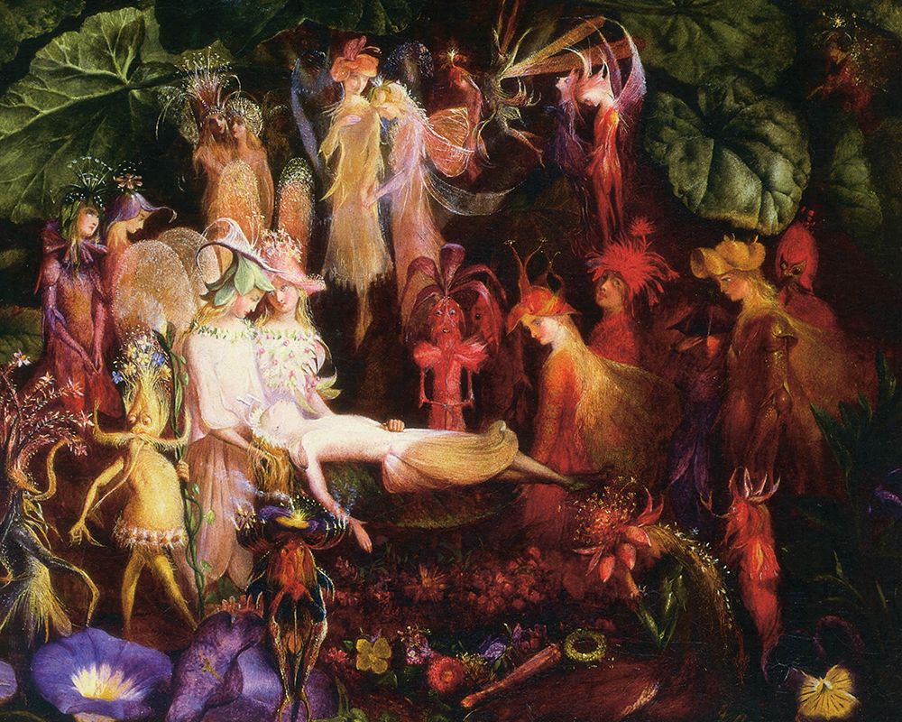 The Fairys Funeral 1864 art print by John Anster Fitzgerald for $57.95 CAD