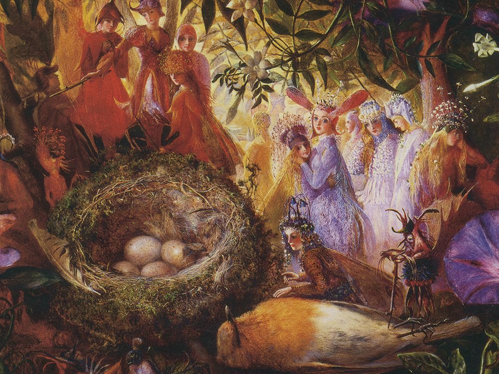Who killed Cock Robin art print by John Anster Fitzgerald for $57.95 CAD