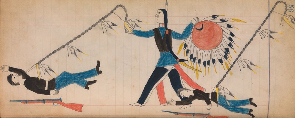 Southern and Northern Cheyenne Ledger 56 art print by The Maffet Ledger for $57.95 CAD